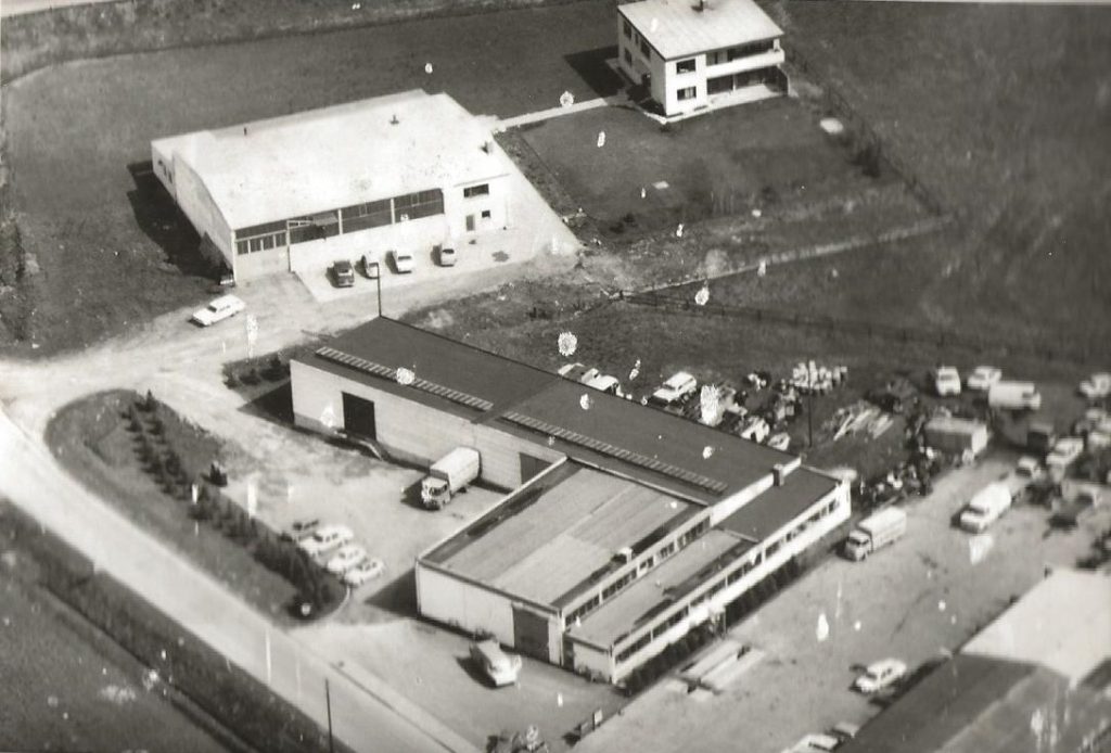Luftaufnahme Halle Mitte 70er